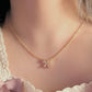 Sparkling Bow Pendant Necklace